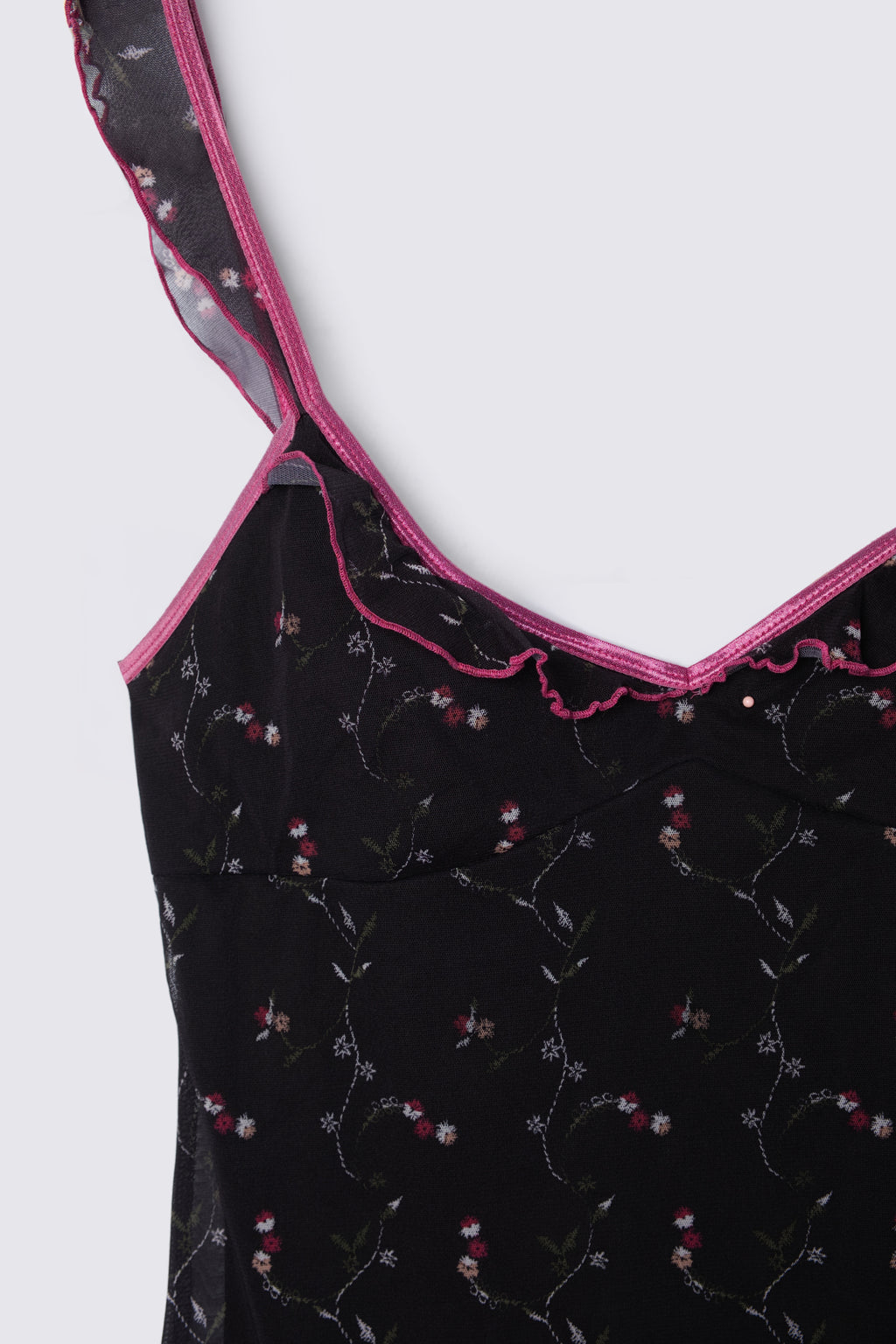 Y2K Xhilaration Micro Mesh Floral Mini Dress