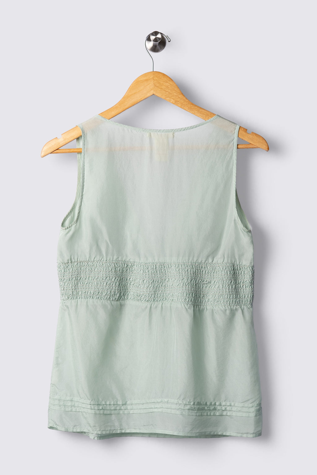 Y2K F21 Silk Pintuck Babydoll Top
