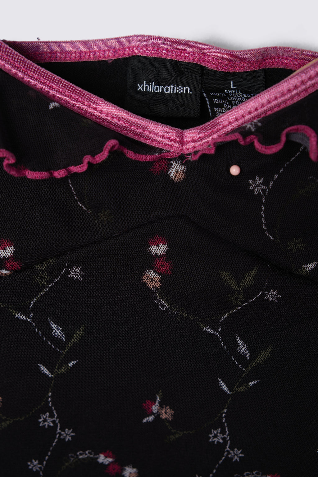 Y2K Xhilaration Micro Mesh Floral Mini Dress