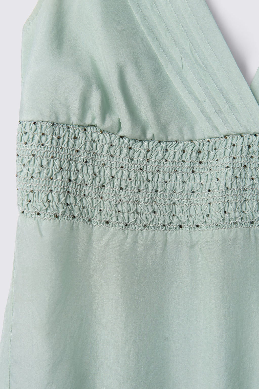 Y2K F21 Silk Pintuck Babydoll Top