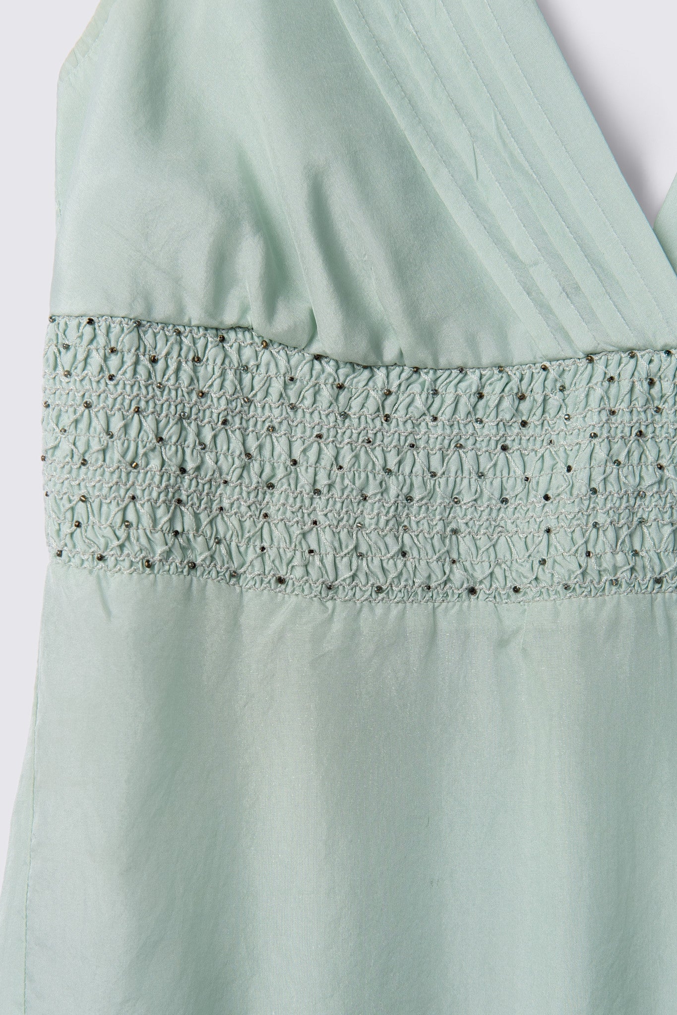 Y2K F21 Silk Pintuck Babydoll Top