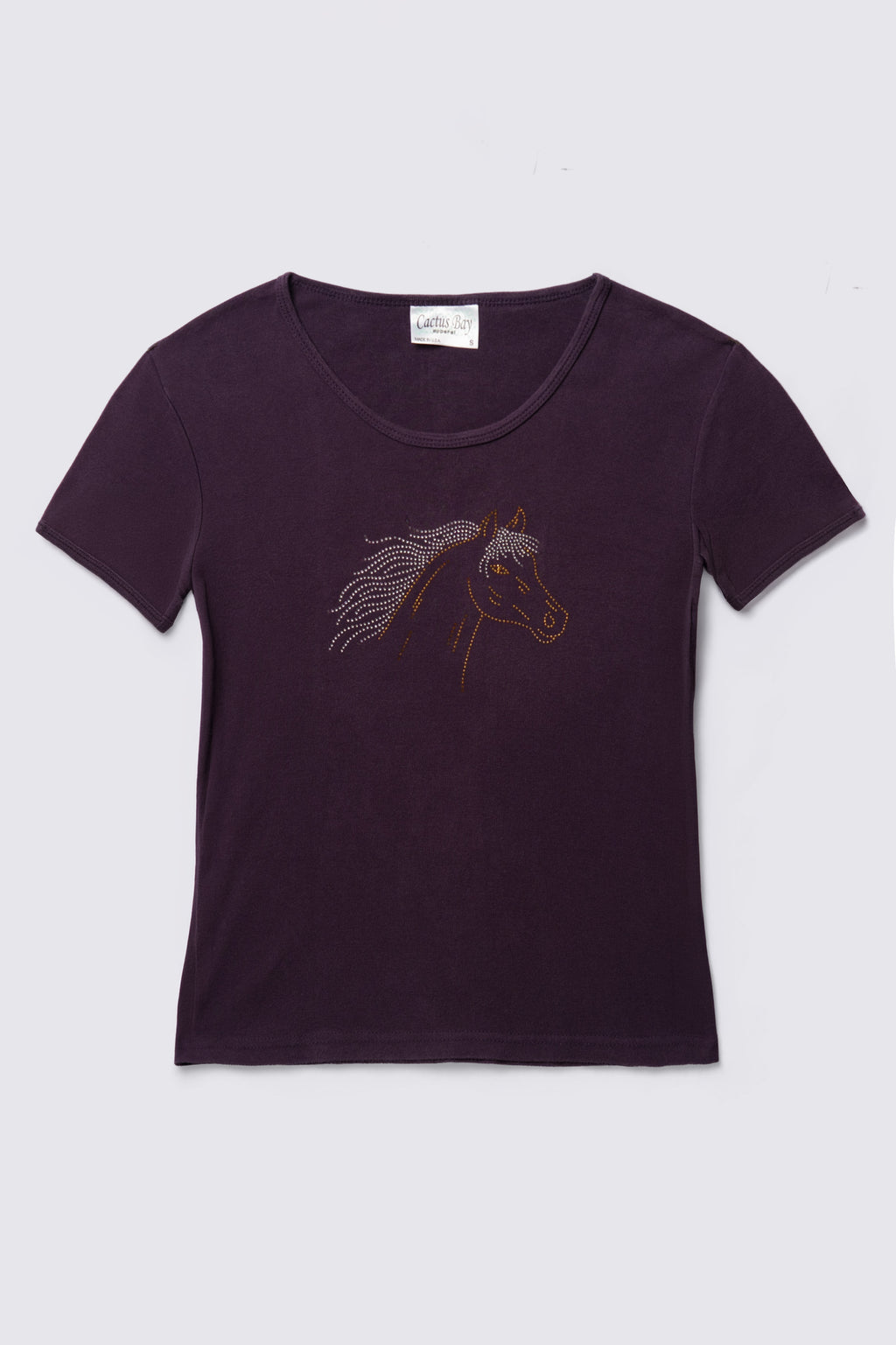 Y2K Rhinestone Horse Baby Tee