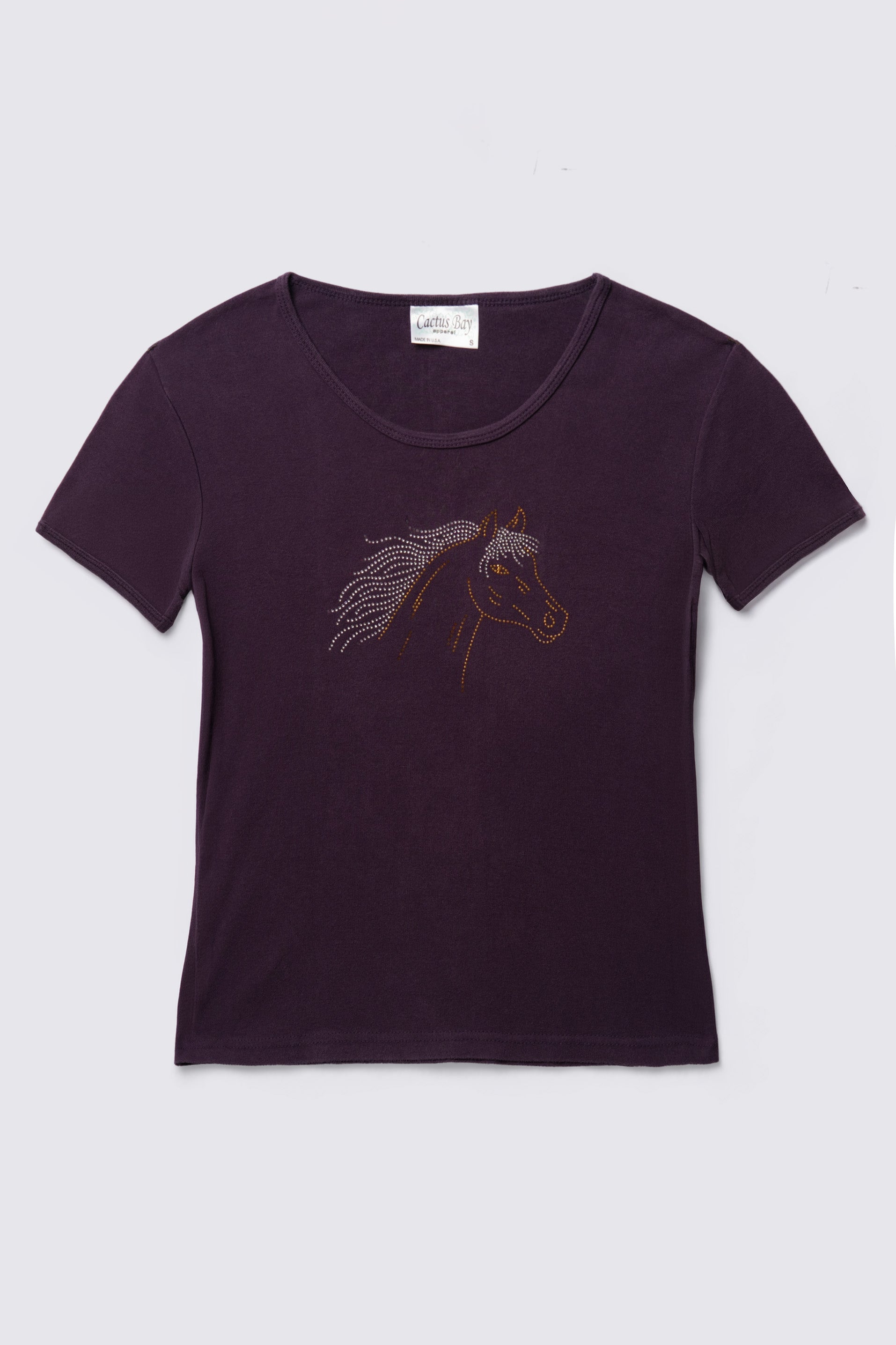 Y2K Rhinestone Horse Baby Tee
