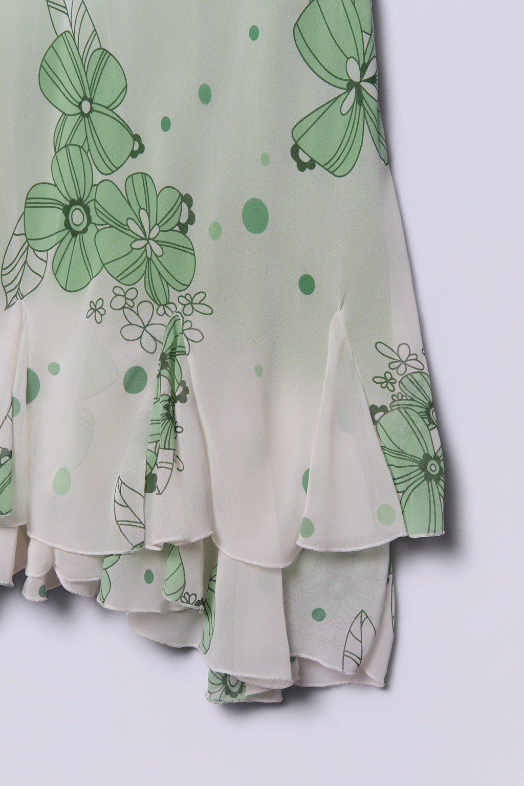 Y2K Bias Cut Floral Print Slip Dress