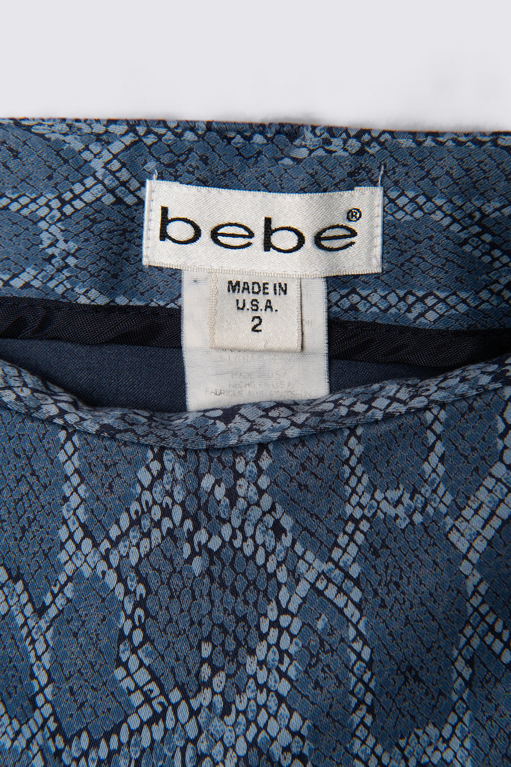 Y2K Bebe Snakeprint Lowrise Capris