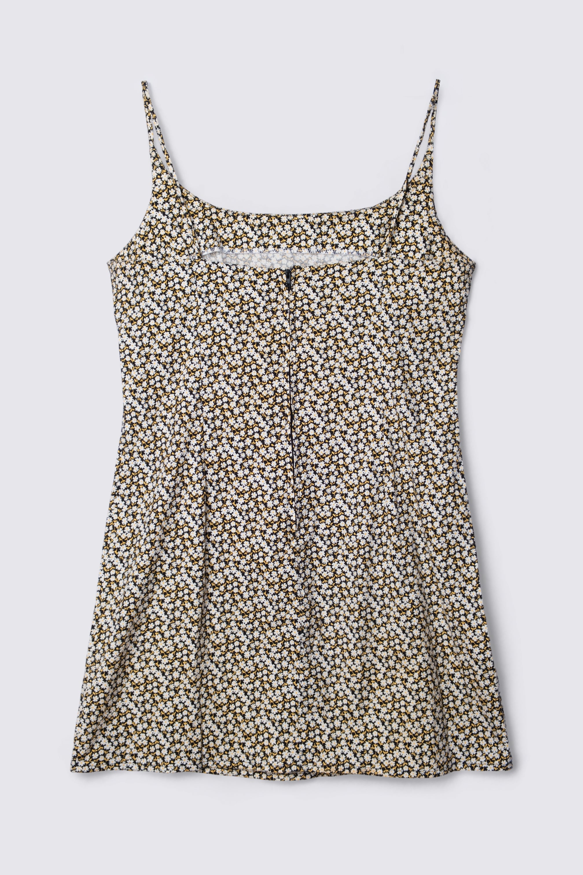 90s Aqua Blues Cotton Babydoll Mini Dress