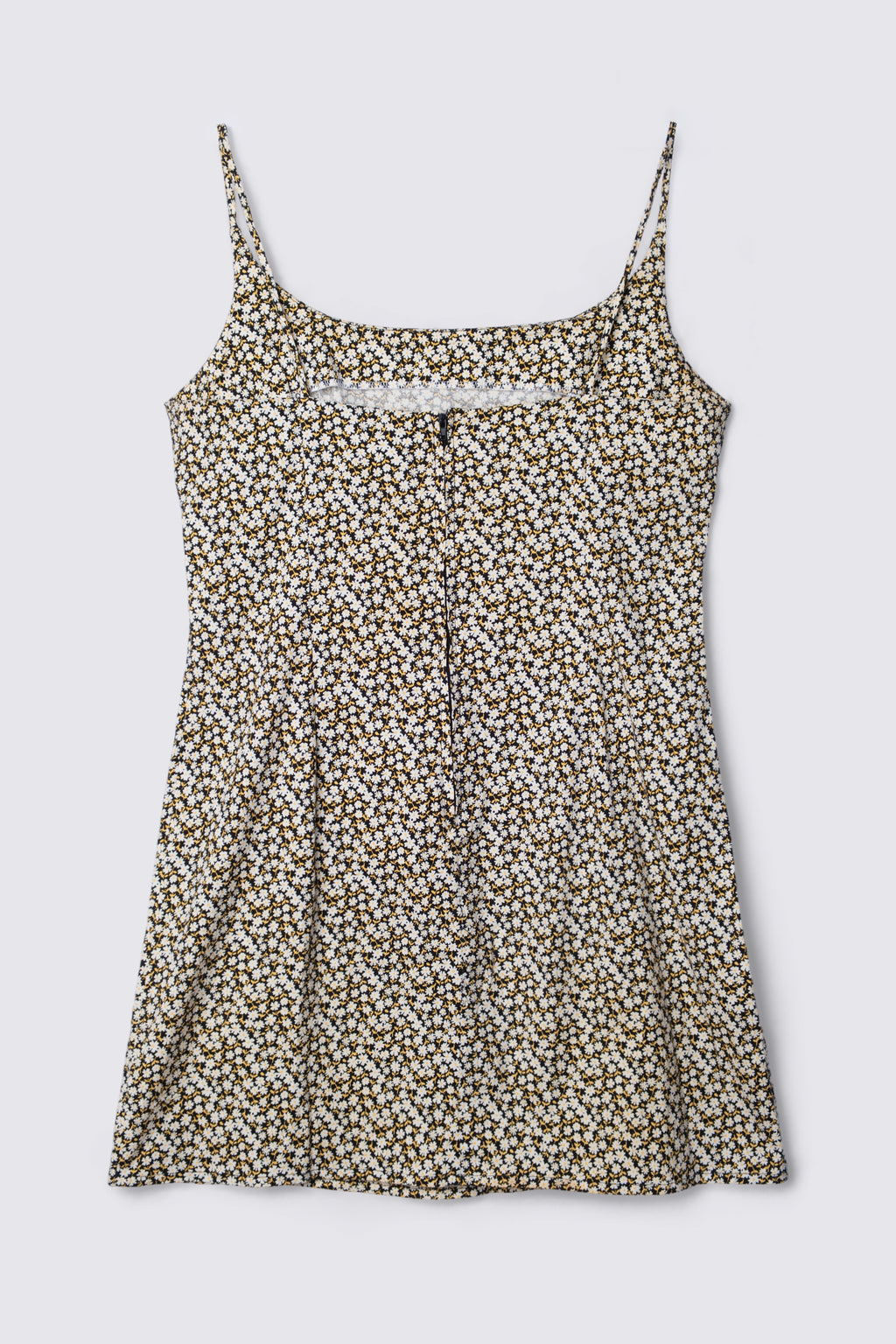 90s Aqua Blues Cotton Babydoll Mini Dress