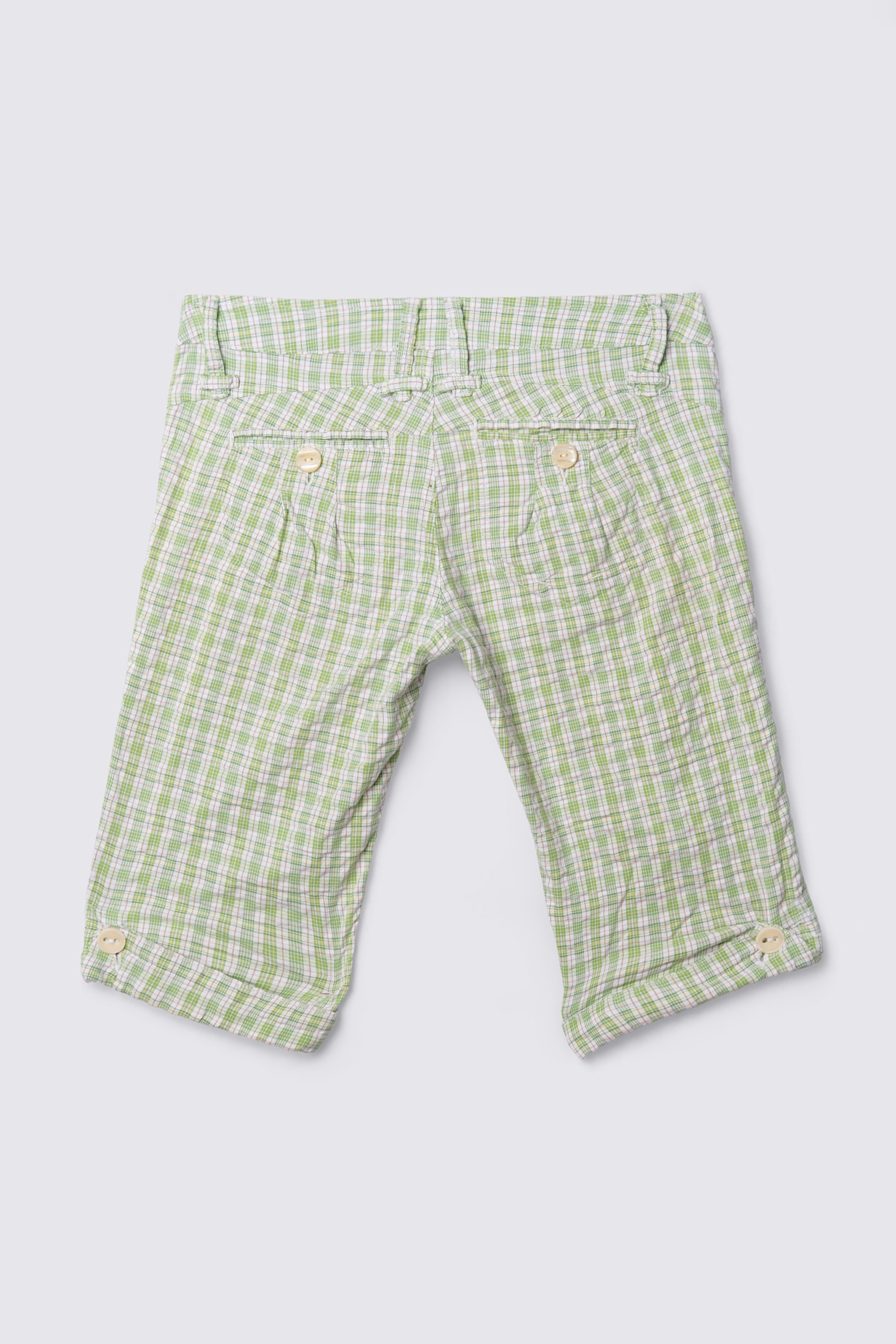 Y2K Jolt Seersucker Lowrise Bermuda Shorts