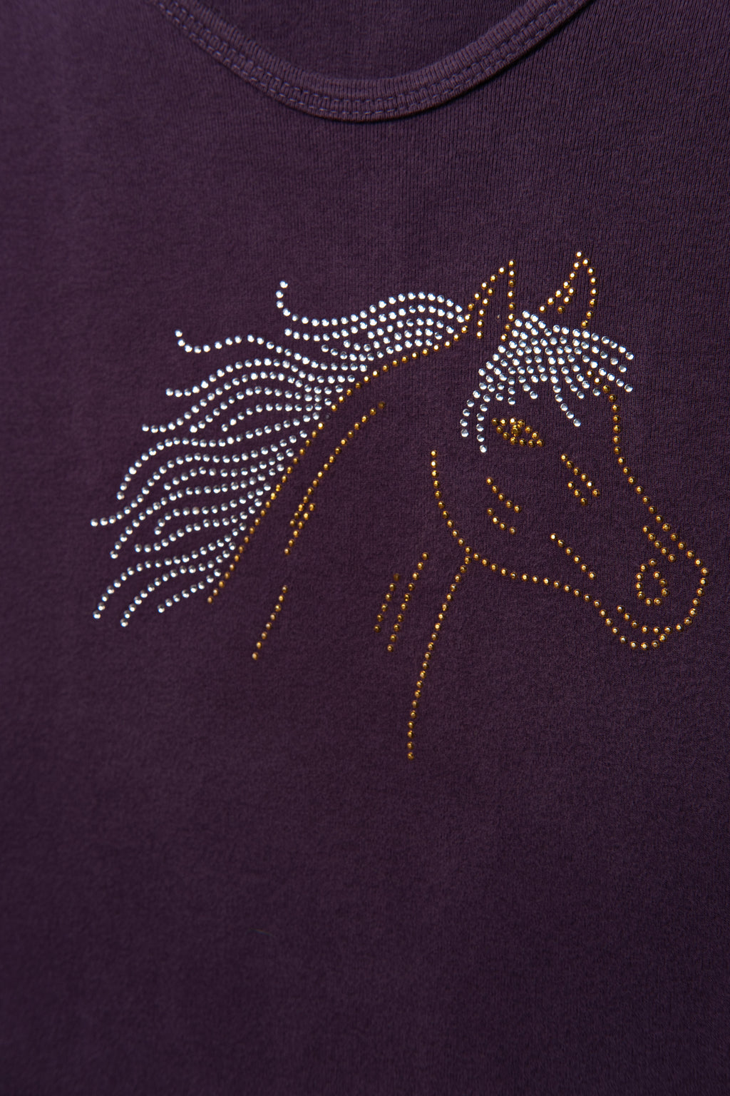 Y2K Rhinestone Horse Baby Tee