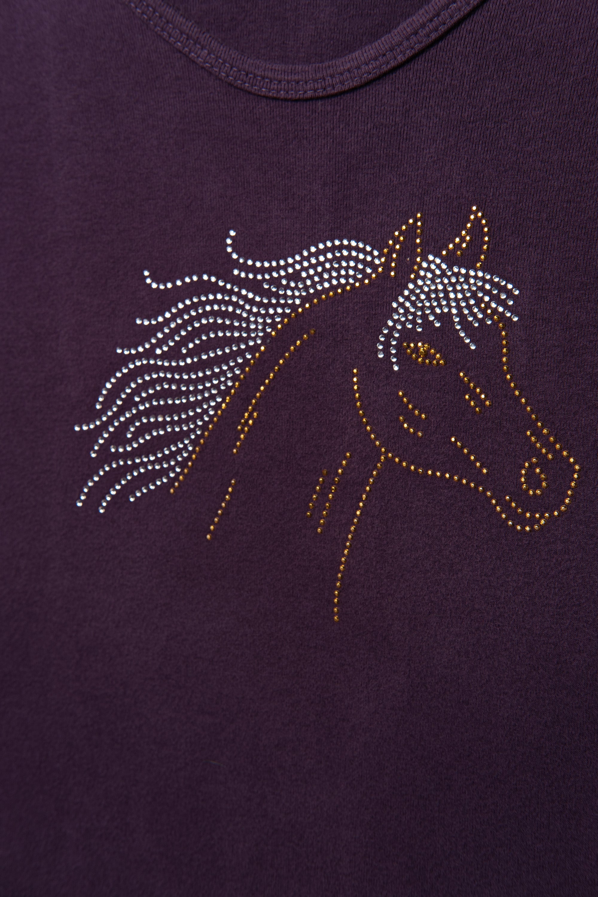 Y2K Rhinestone Horse Baby Tee