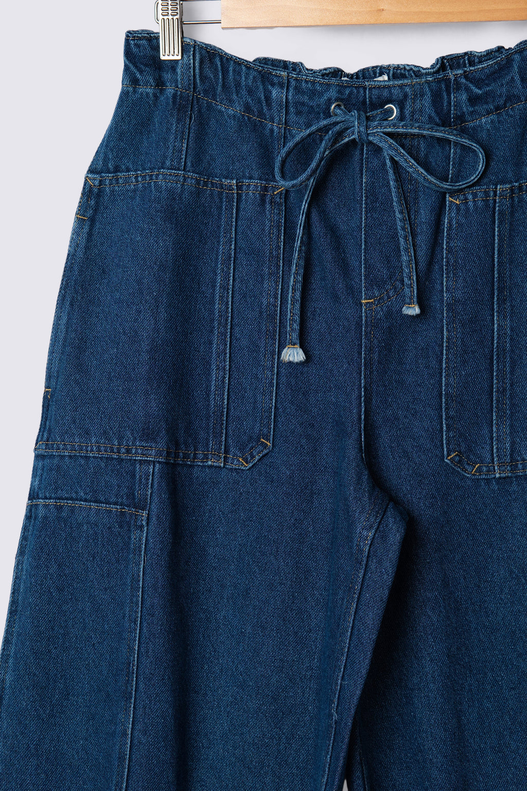 Charlie Tie Waist Barrel Leg Pants