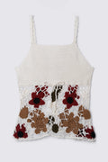 Y2K Any Floral Crochet Tank Top