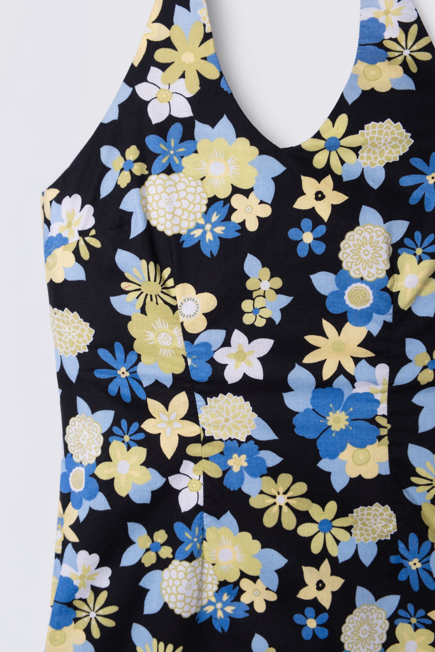 Y2K NoBo Cotton Halter Mini Dress