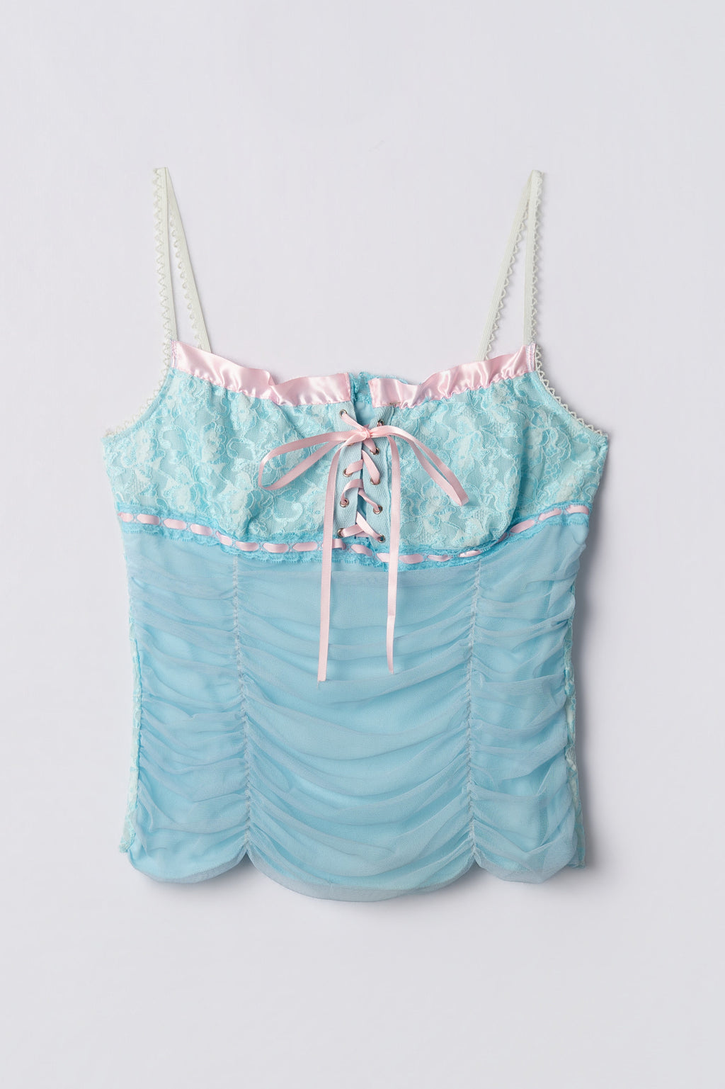 Y2K Lace Corset Cami Top