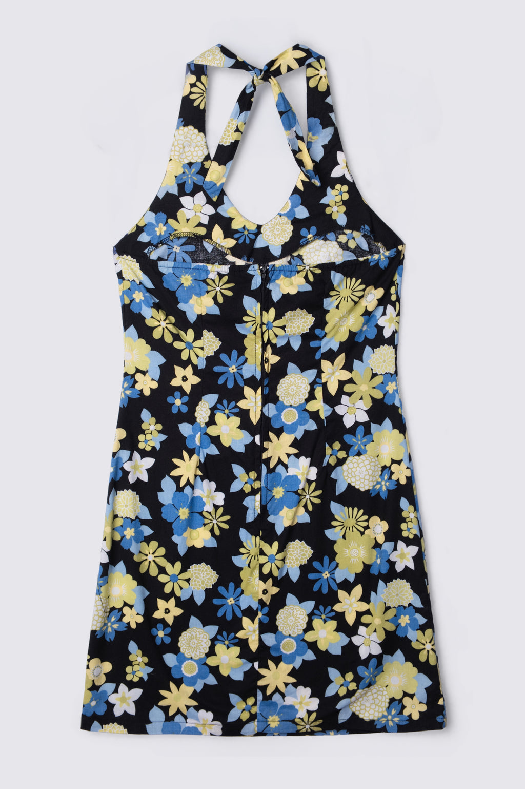 Y2K NoBo Cotton Halter Mini Dress