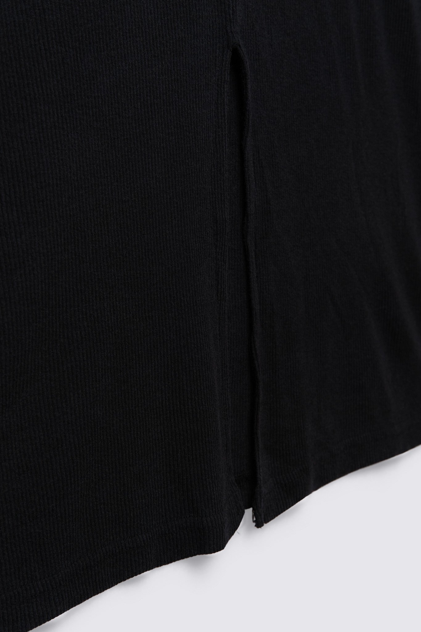 90s Rainbow Trim Ribbed Cotton Midi Dress