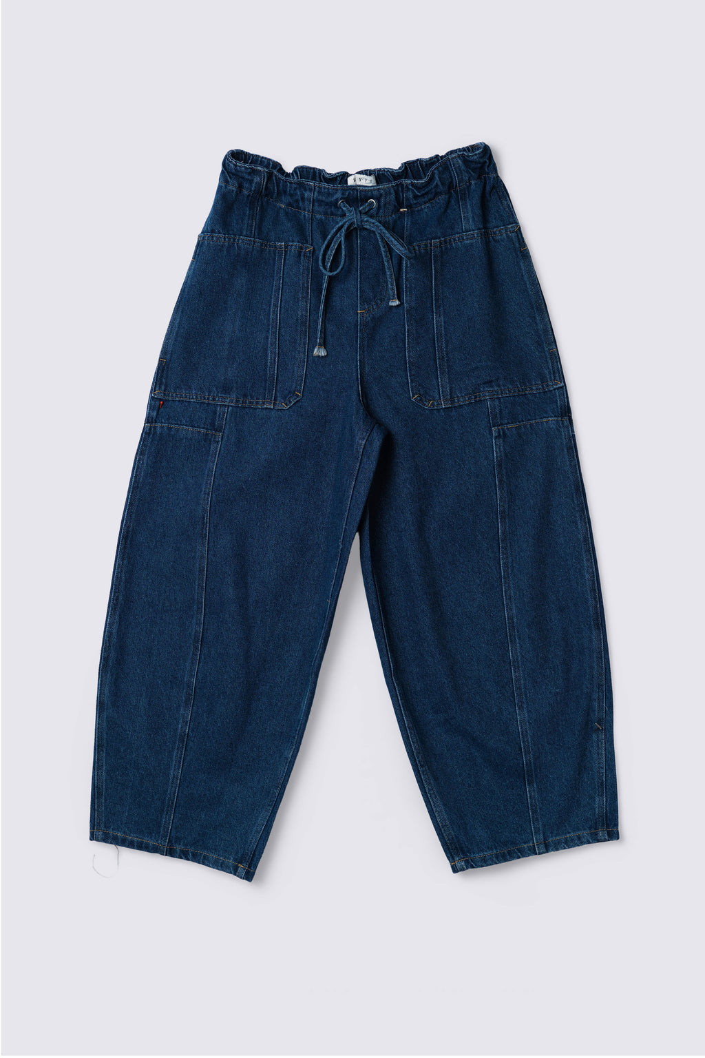 Charlie Tie Waist Barrel Leg Pants