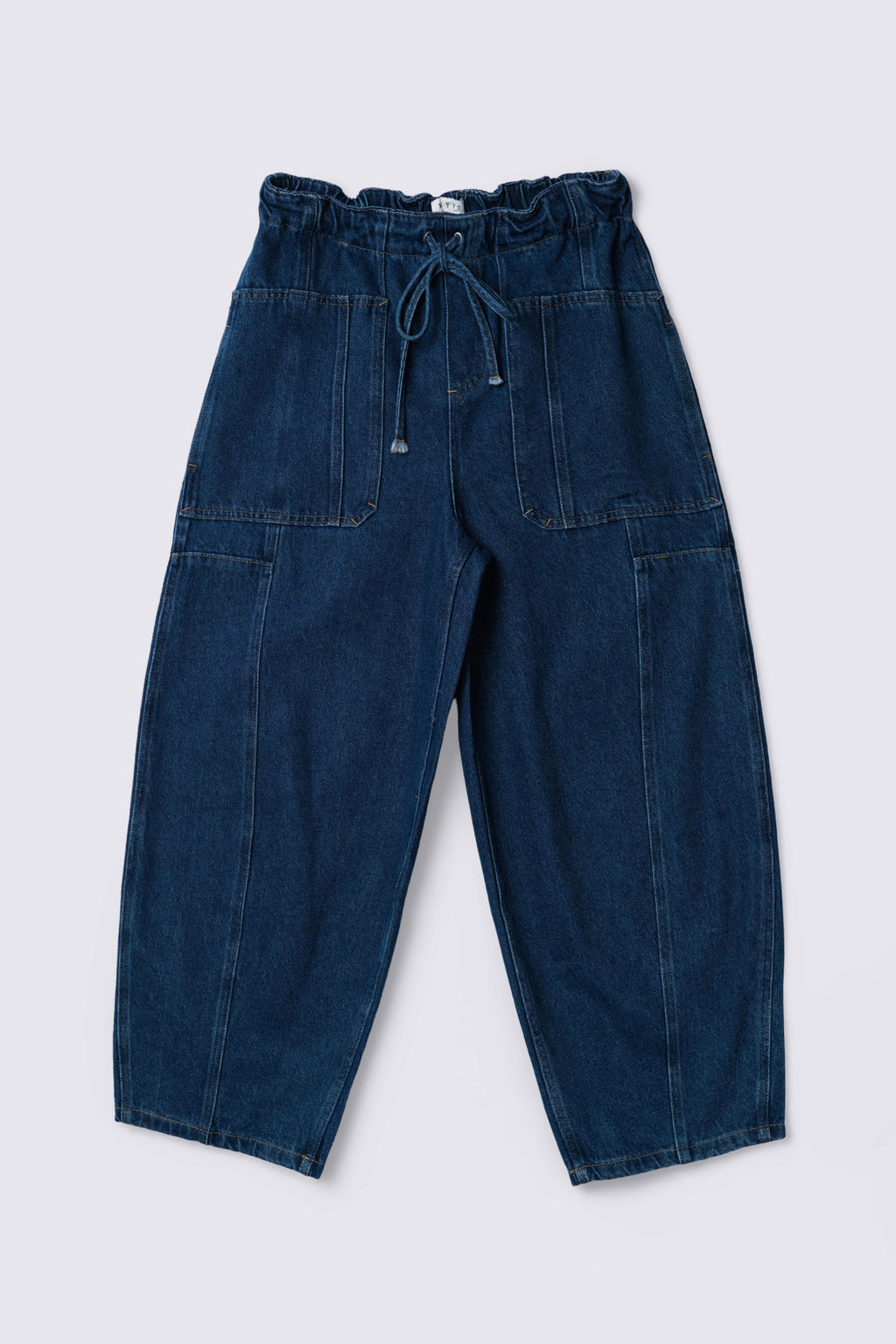 Charlie Tie Waist Barrel Leg Pants