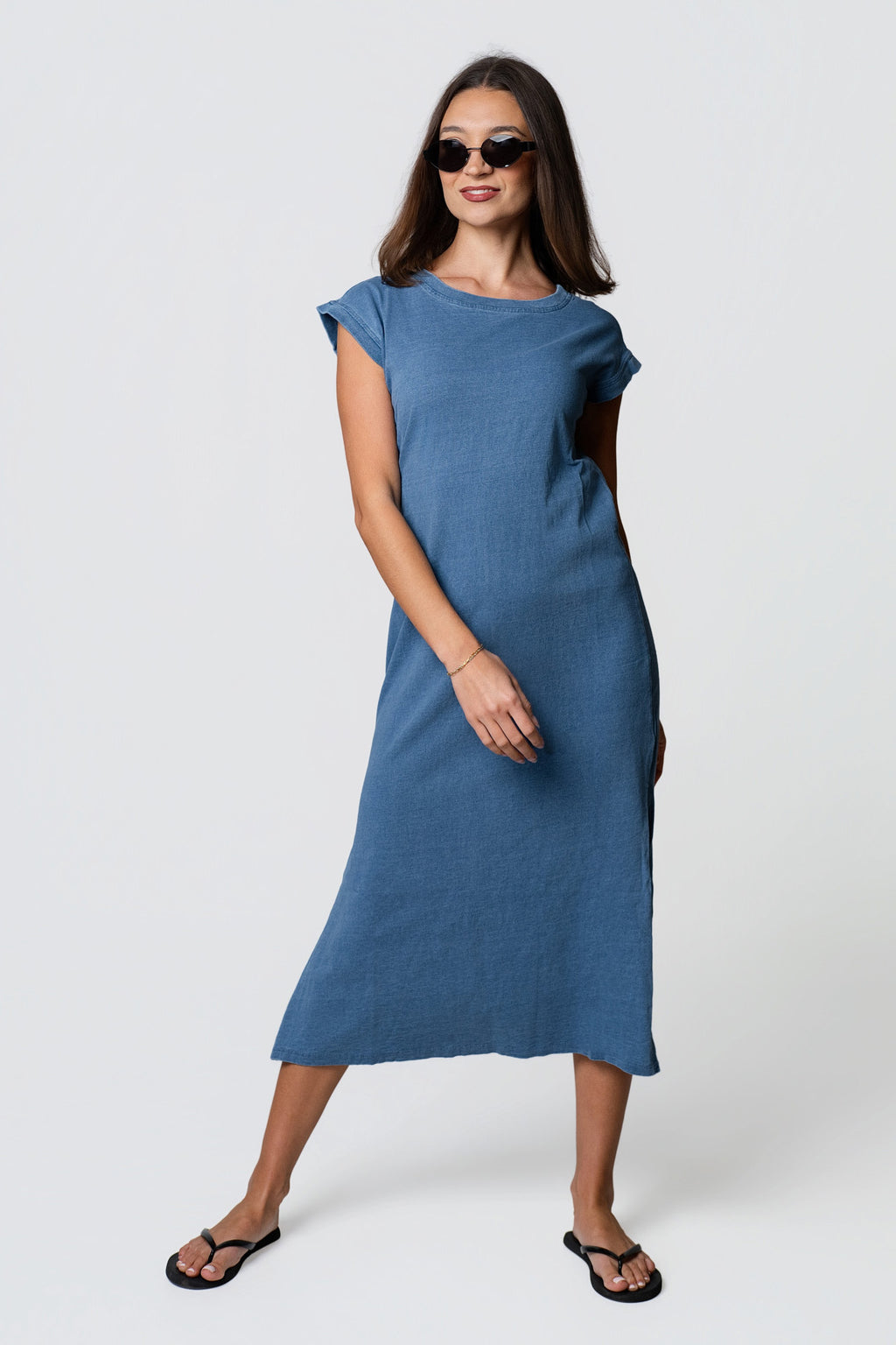 JOA Weekend Cotton Tee Dress