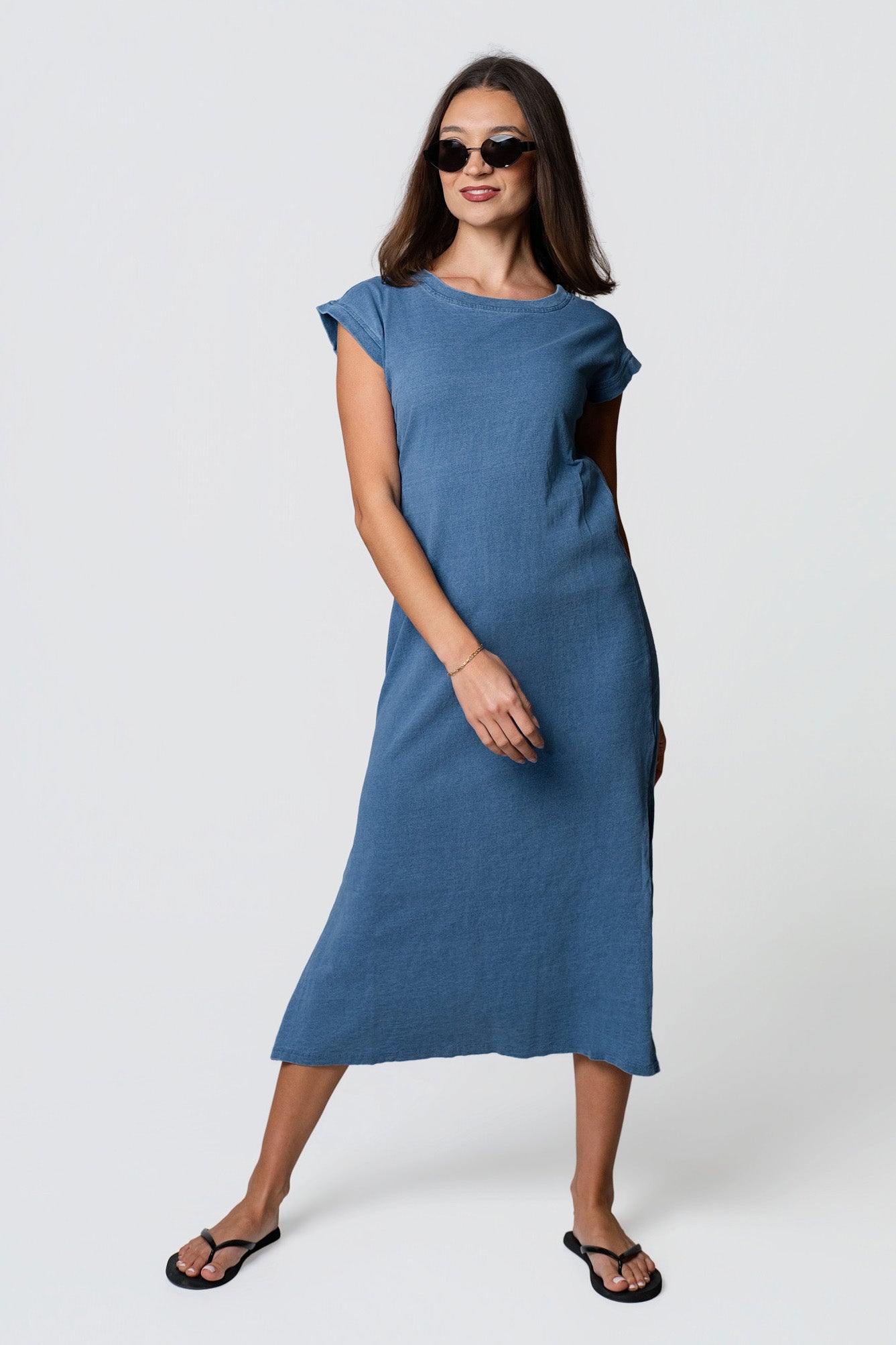 JOA Weekend Cotton Tee Dress