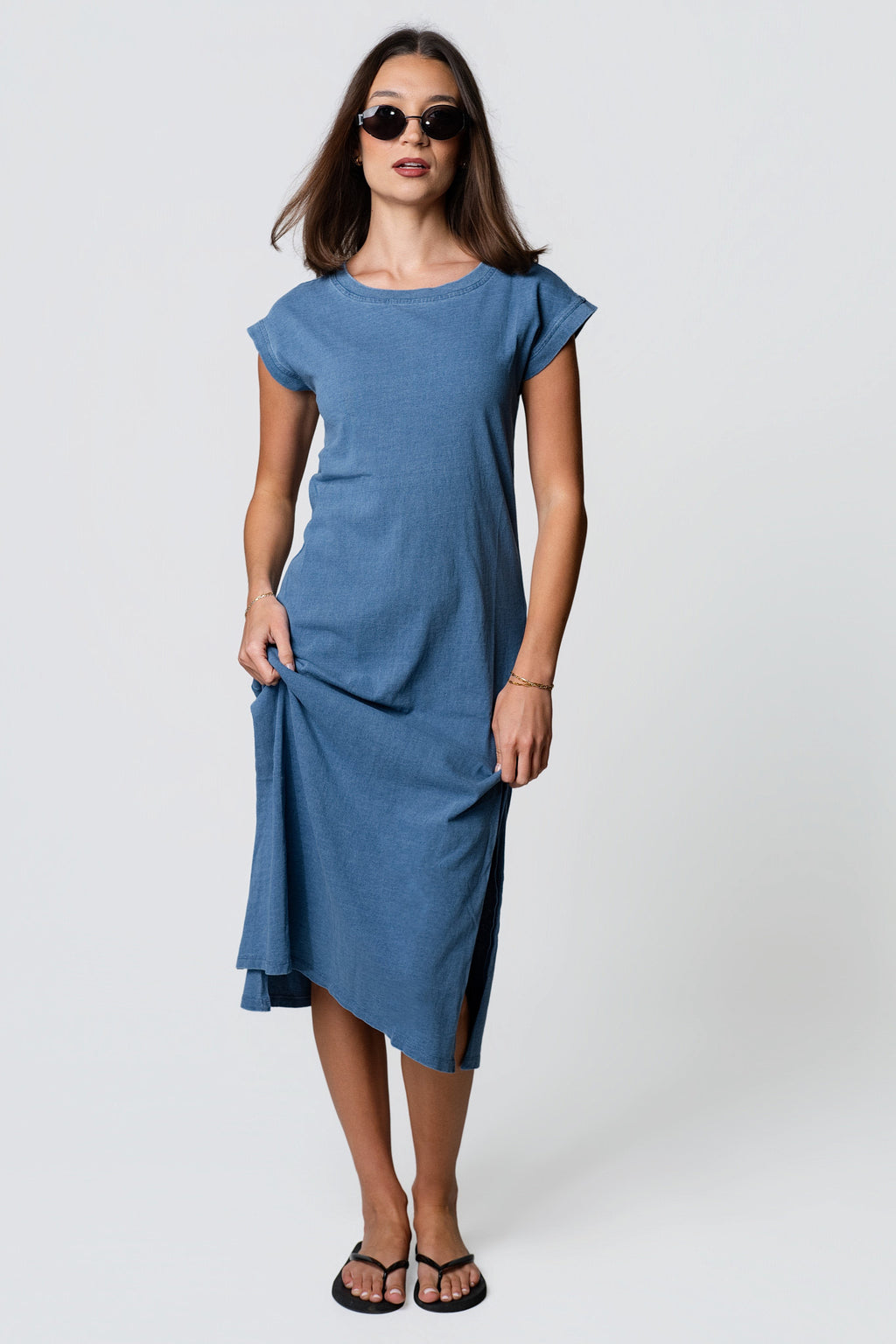 JOA Weekend Cotton Tee Dress