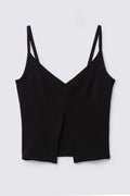 90s Sassy Split Front Top