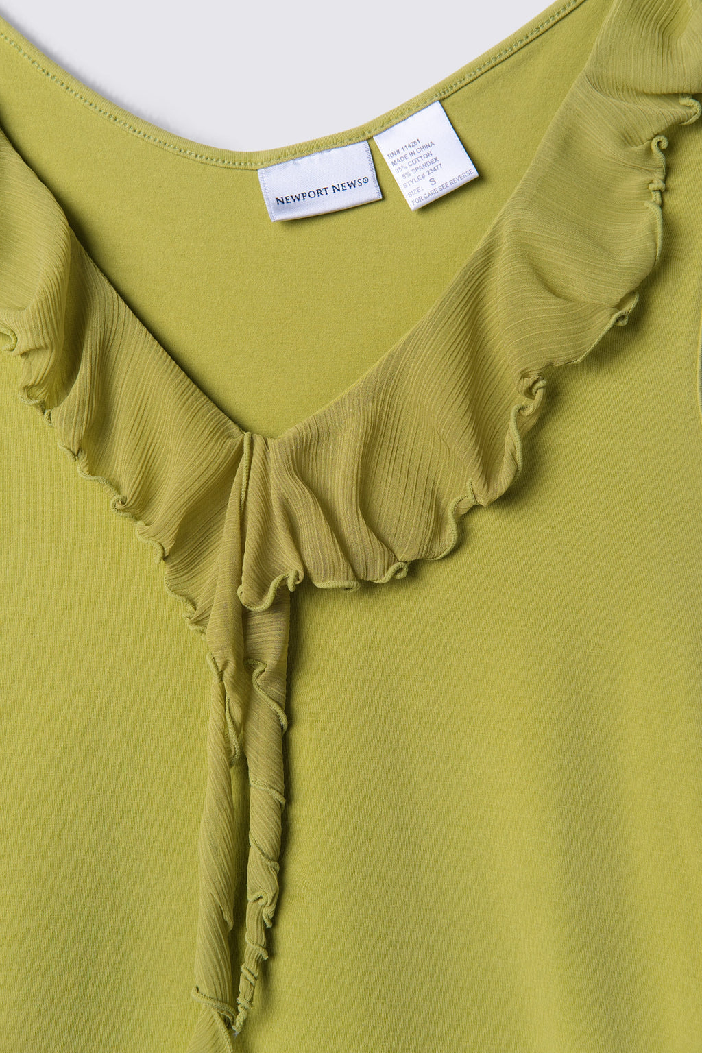 Y2K Ruffle Trim Sleeveless Top