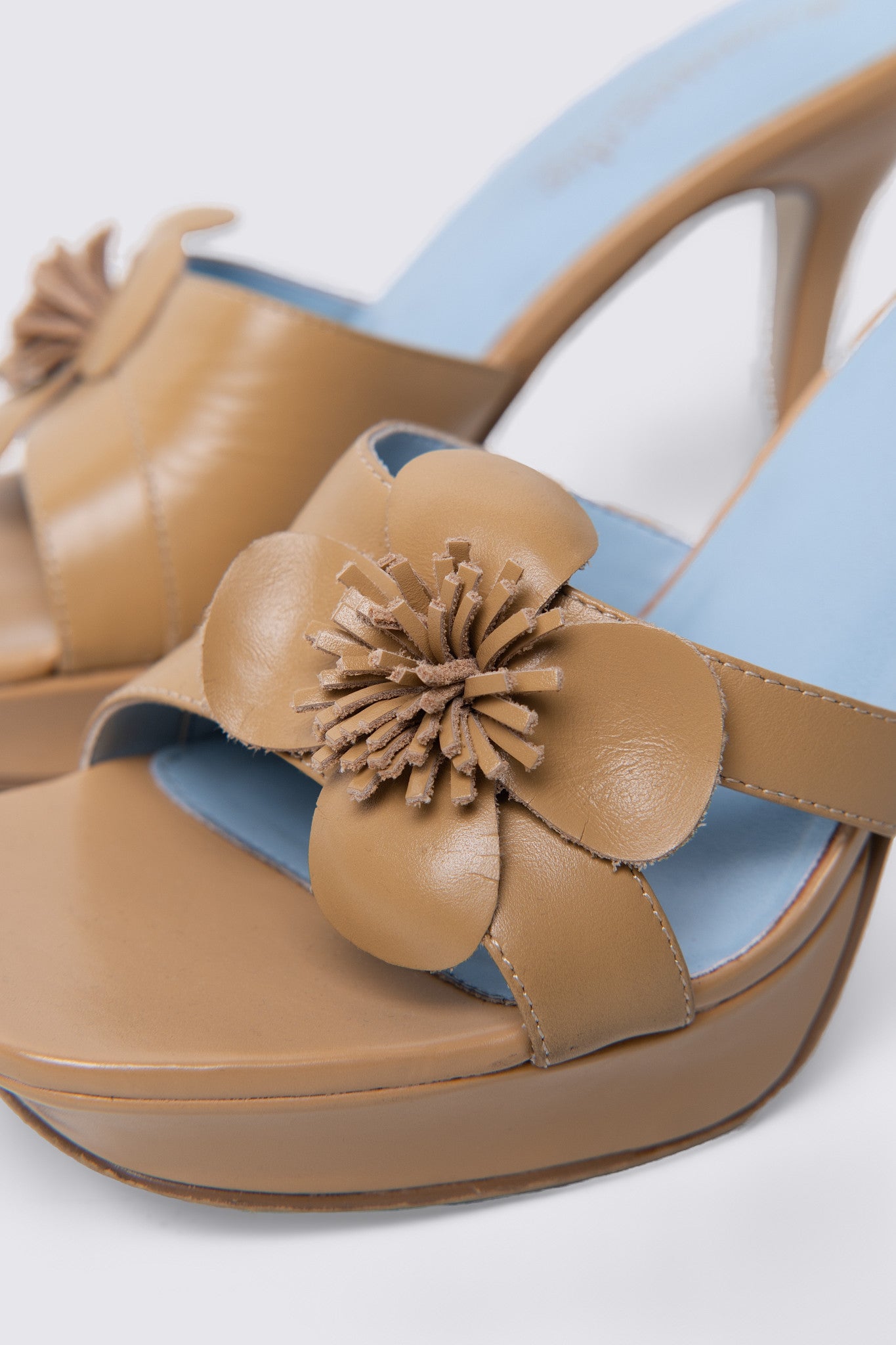 Y2K Something Else from Skechers Leather Flower Heels