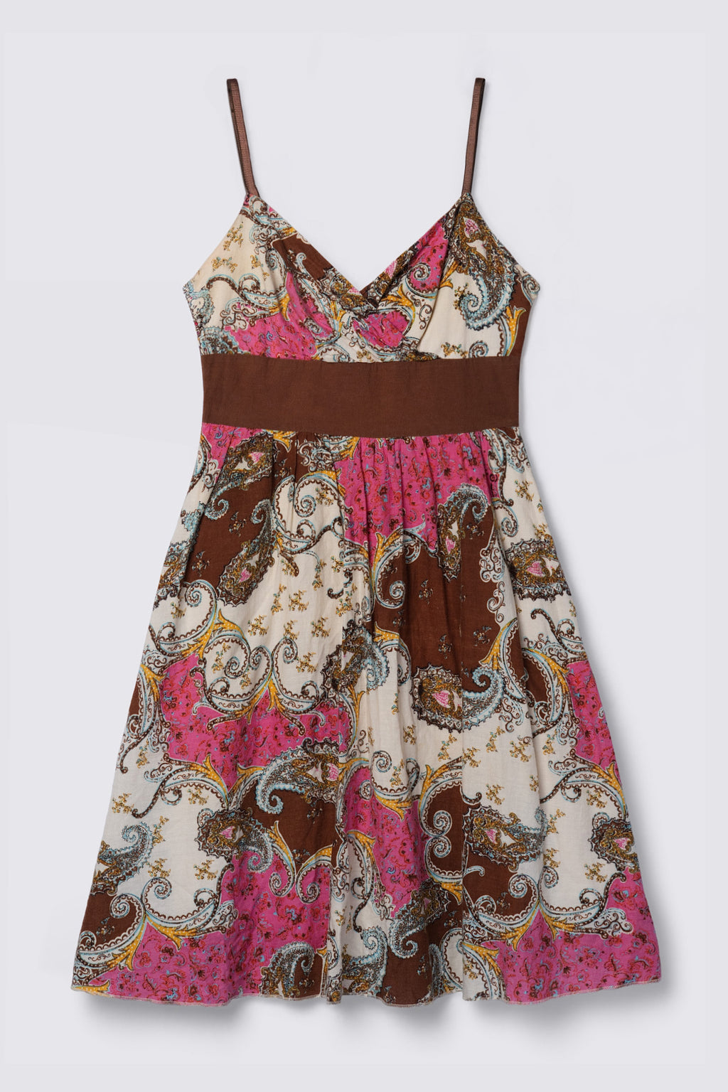2000s Derek Heart Paisley Cotton Dress