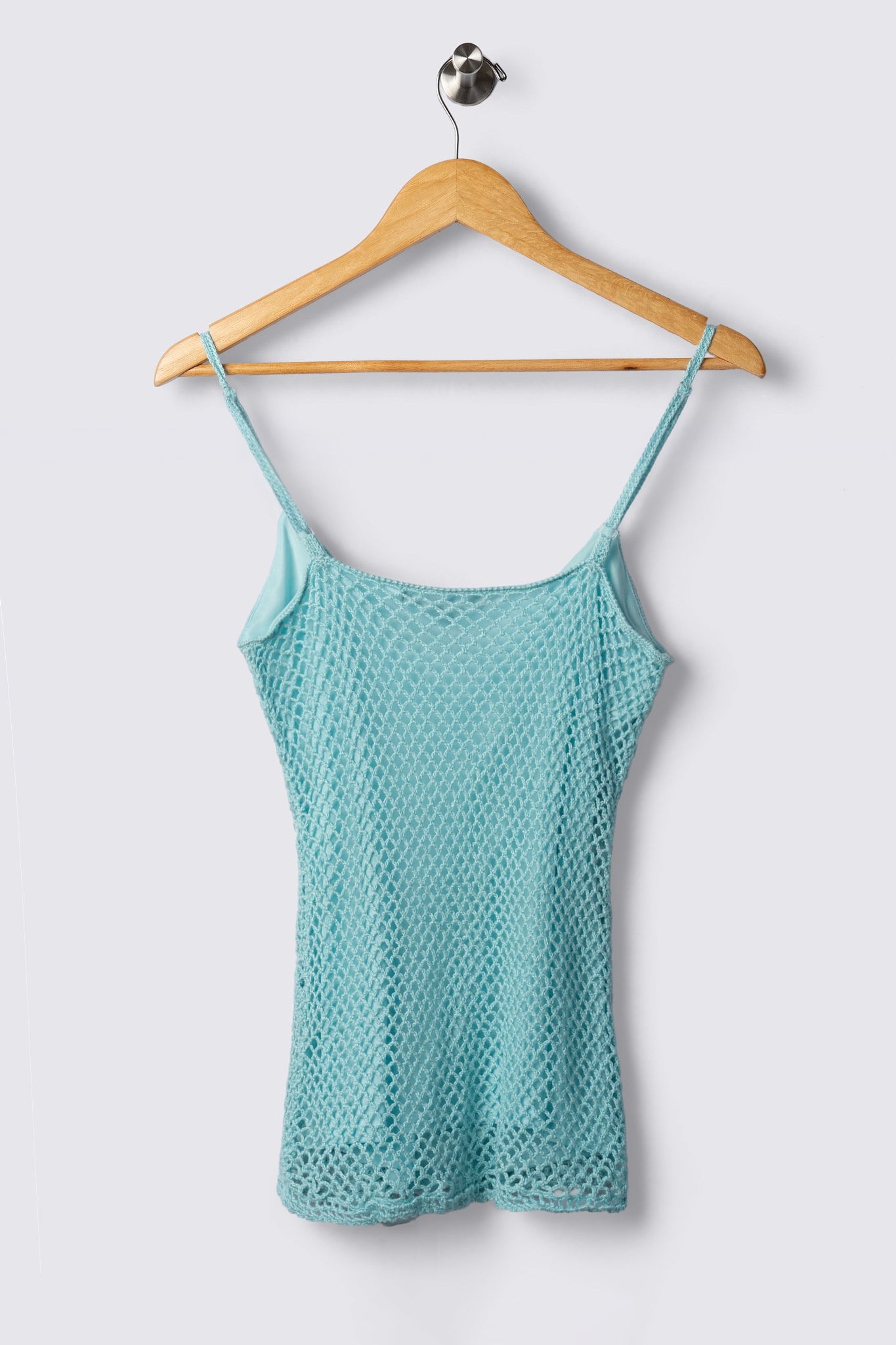 Y2K Beaded Crochet Babydoll Top