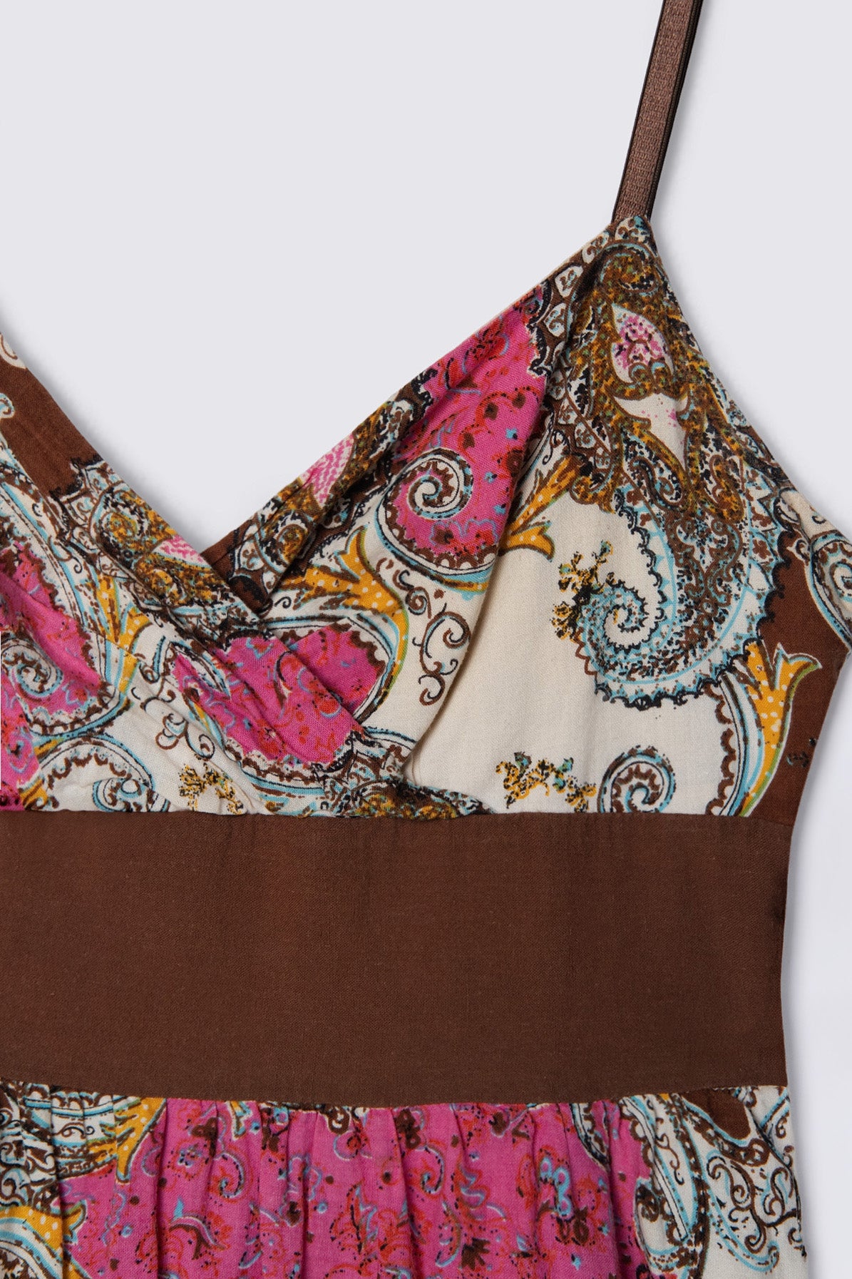 2000s Derek Heart Paisley Cotton Dress
