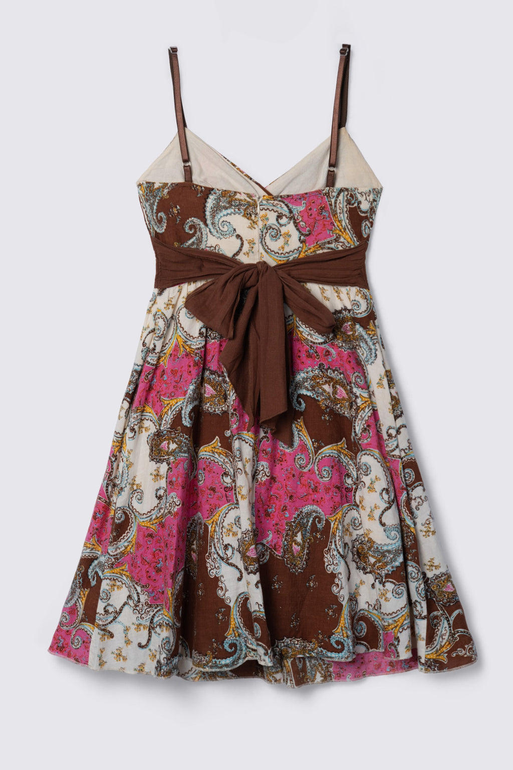 2000s Derek Heart Paisley Cotton Dress