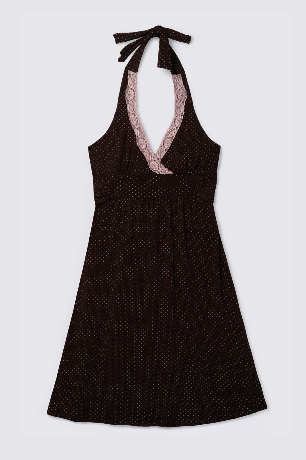 Y2K Charlotte Russe Polka Dot Halter Dress