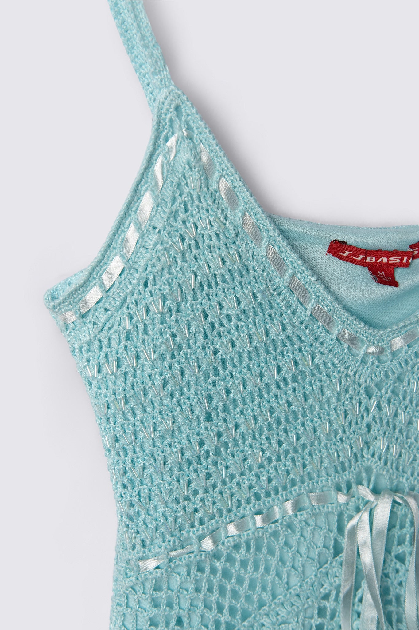 トップス archive 2000s goa tiedie Design top Y2K Beaded Crochet Babydoll Top – Calico