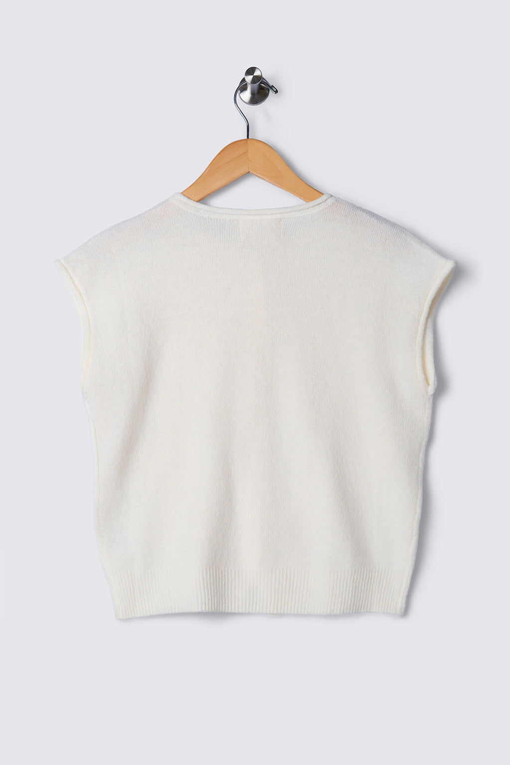 Julia Raw Edge Sleeveless Cardi
