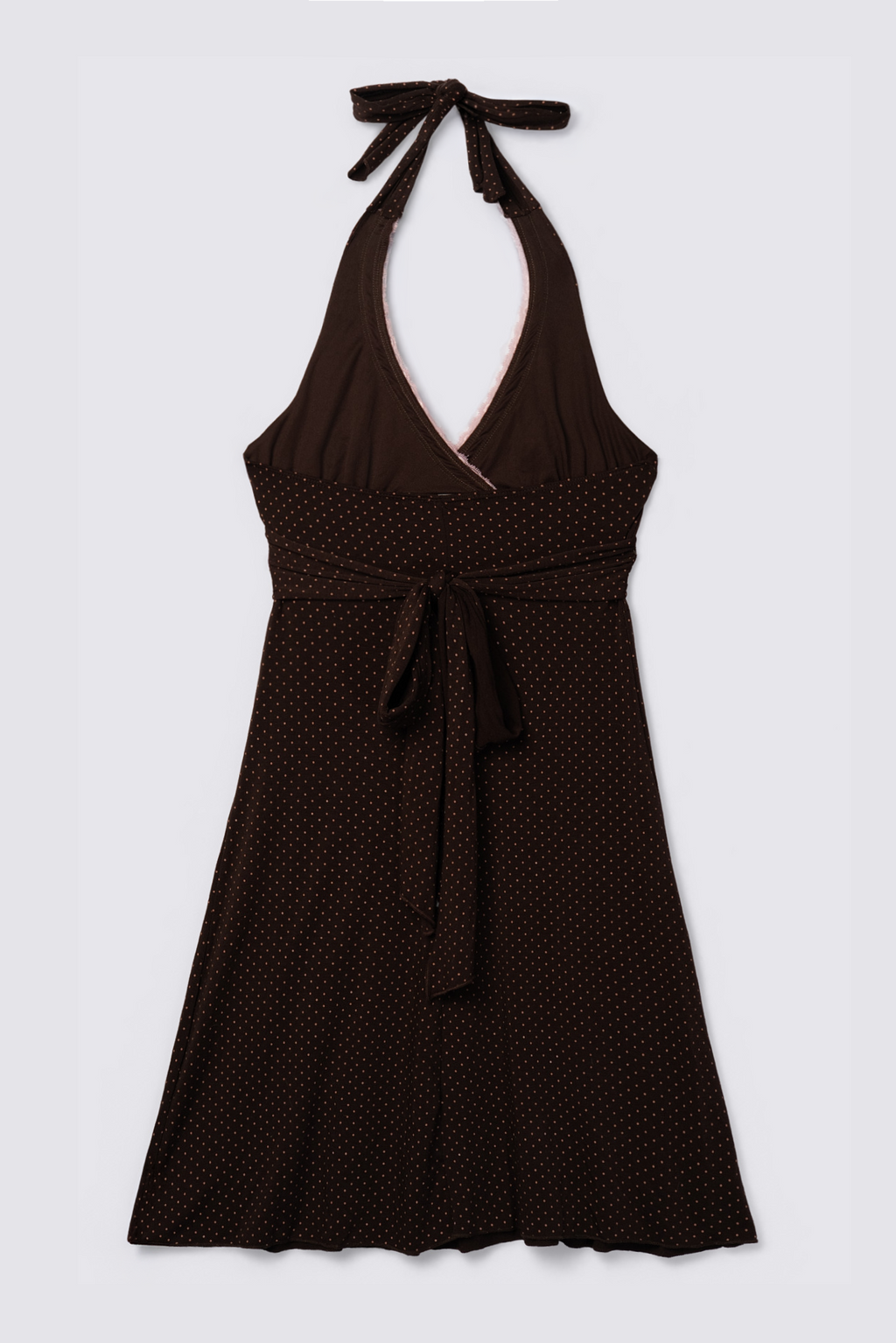 Y2K Charlotte Russe Polka Dot Halter Dress