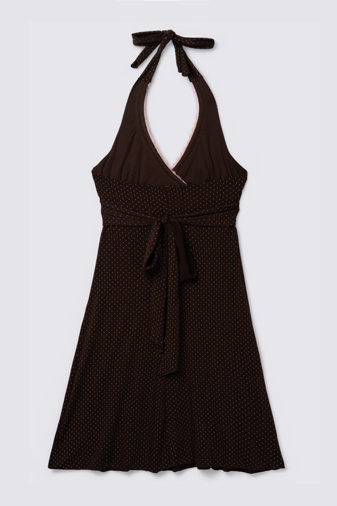 Y2K Charlotte Russe Polka Dot Halter Dress