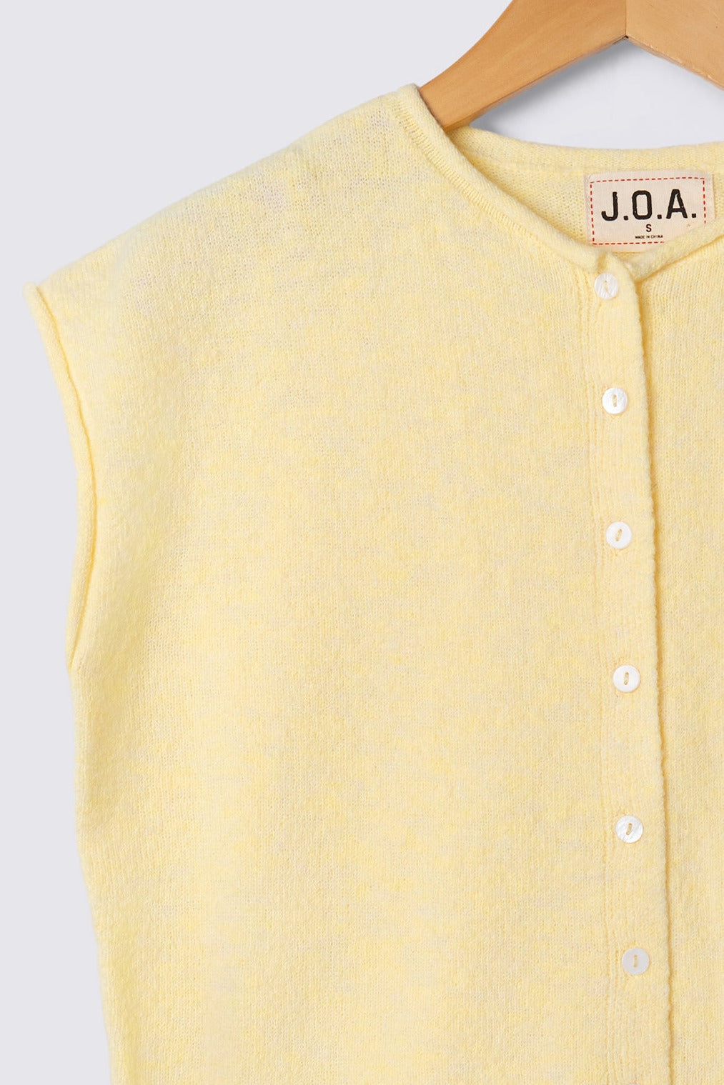 Julia Raw Edge Sleeveless Cardi