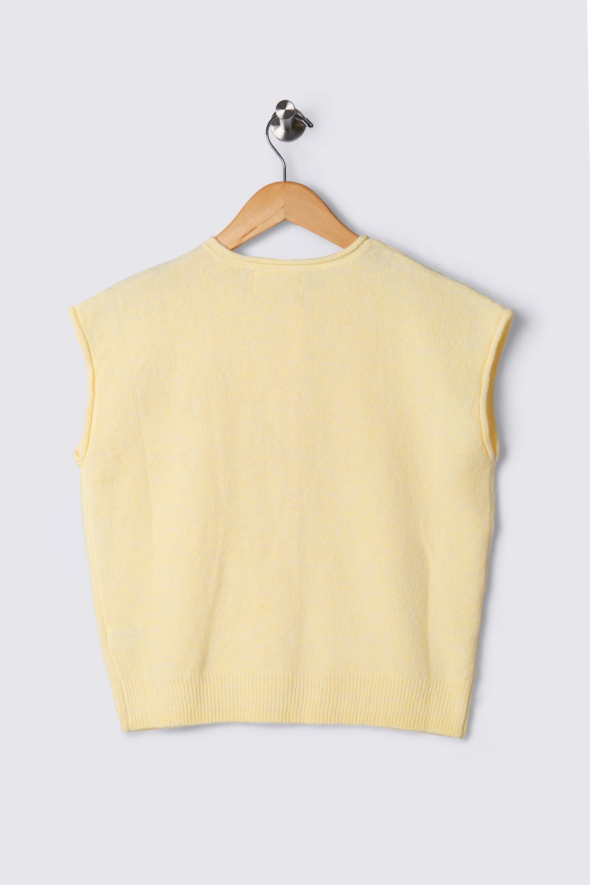 Julia Raw Edge Sleeveless Cardi