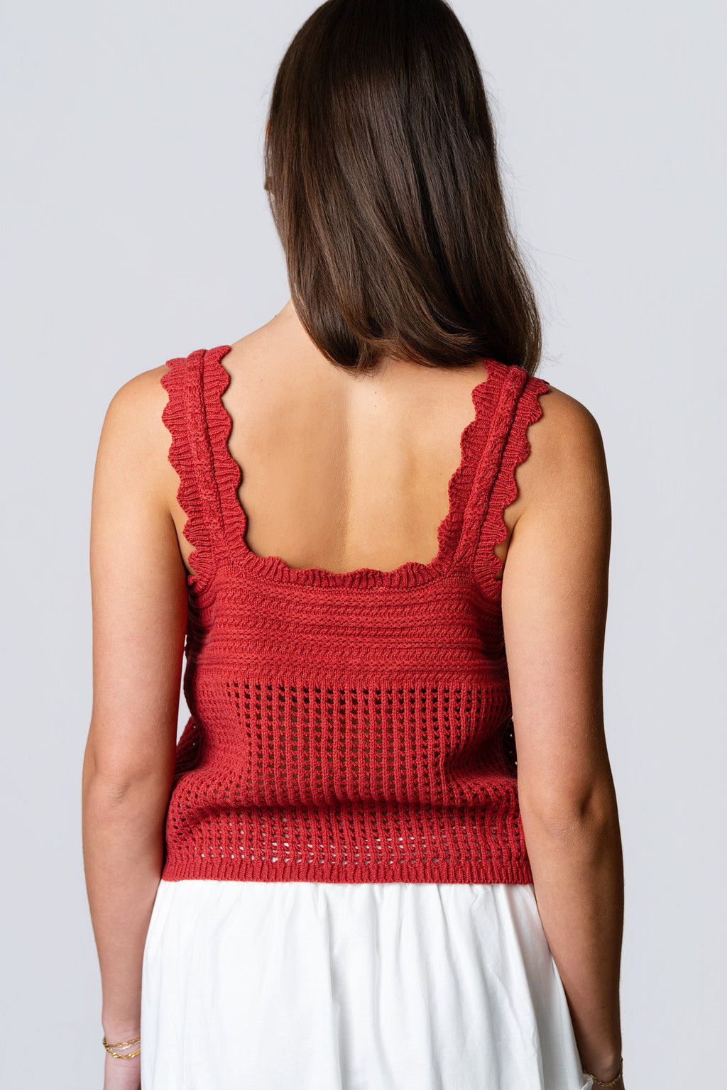 Eastham Tie Front Crochet Vest