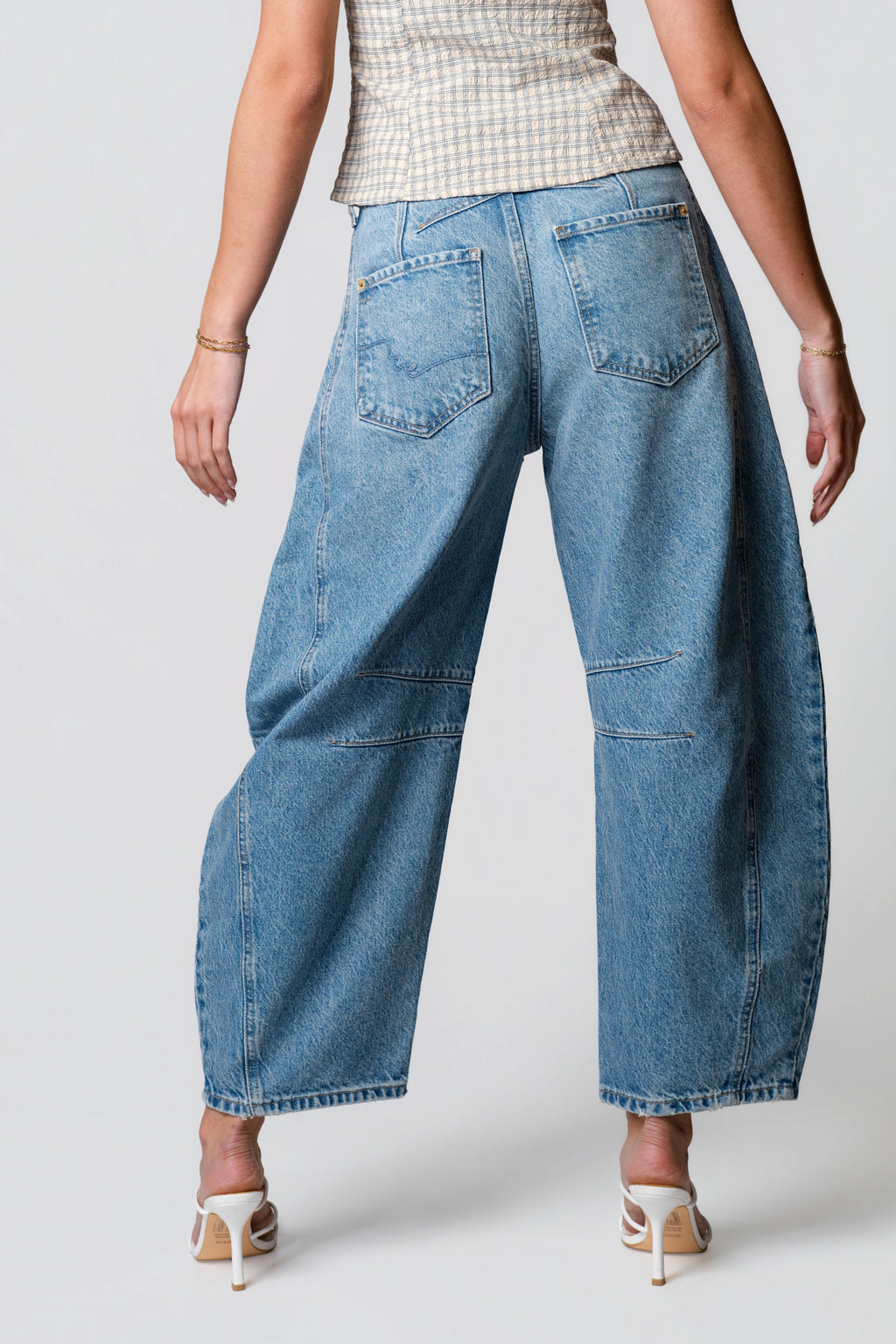 Free People Good Luck Mid Rise Barrel Jeans