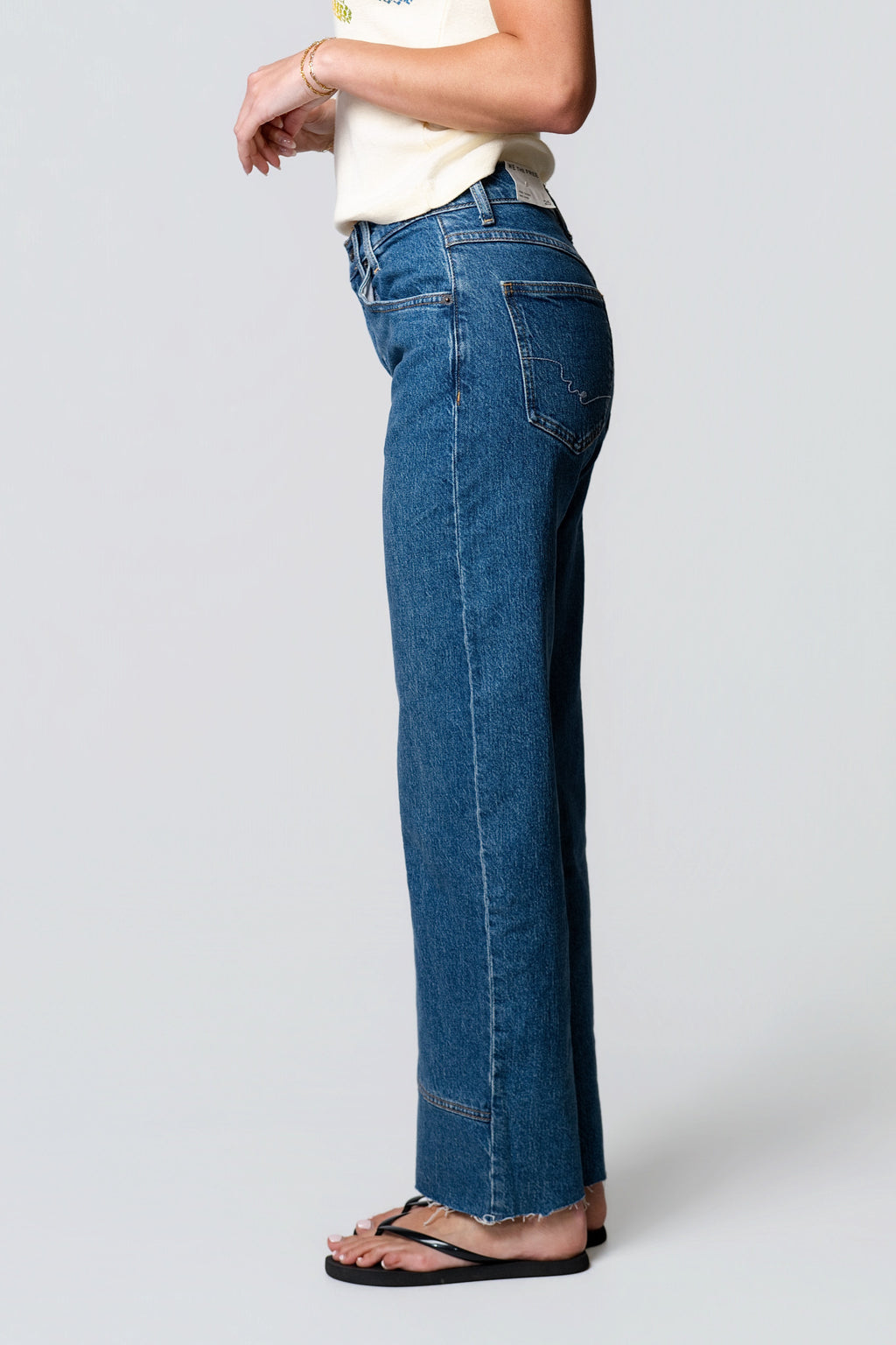 Free People Risk Taker Mid-Rise Jeans