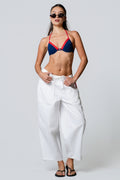 Charlie Tie Waist Barrel Leg Pants