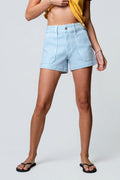 Just Black Pin Stripe Utility Shorts
