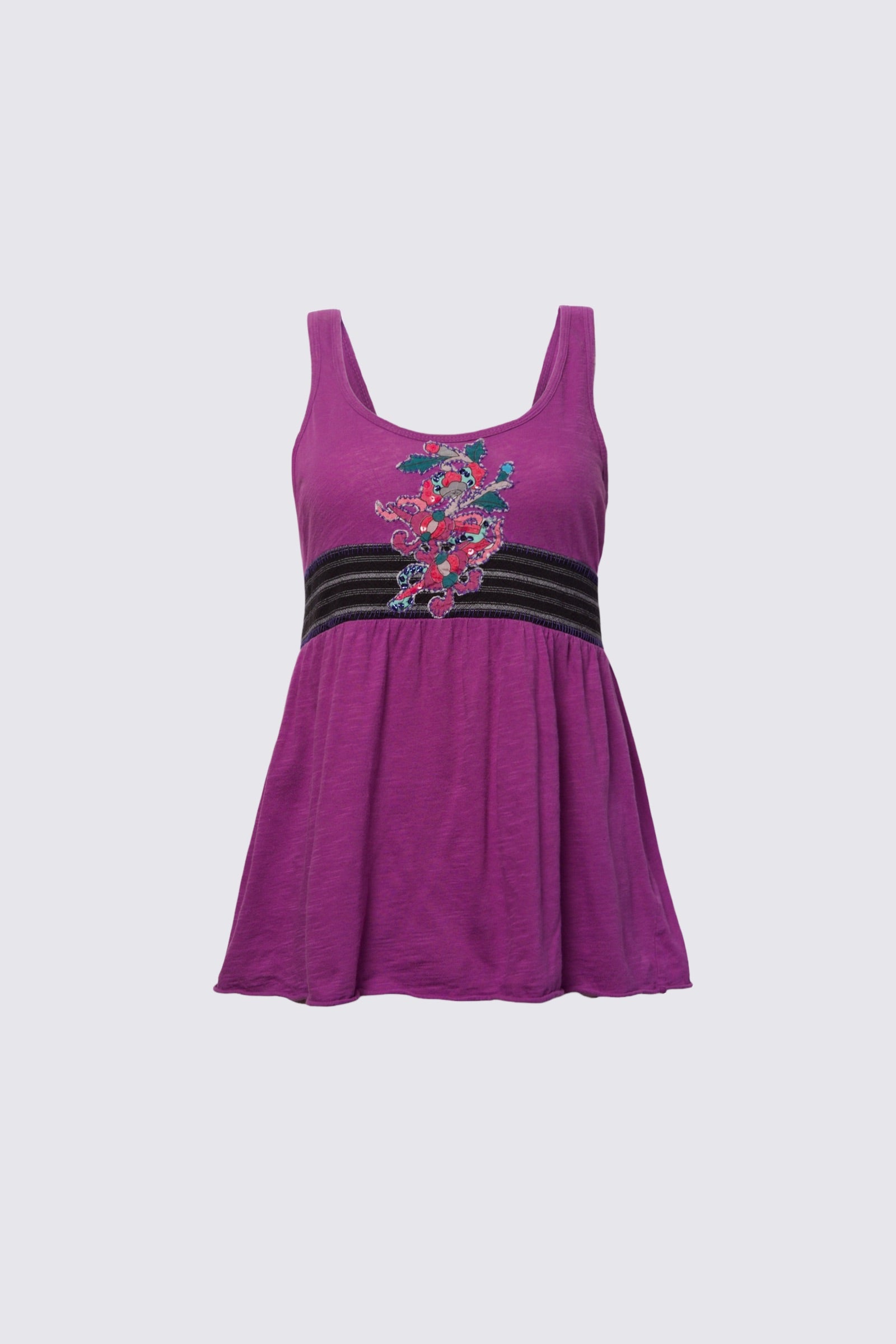 Y2K Sequin Applique Babydoll Tank