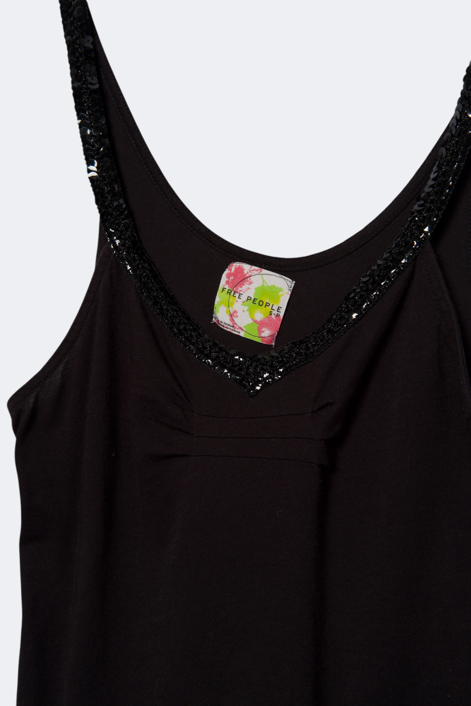Y2K Sequin Trim Cami Top