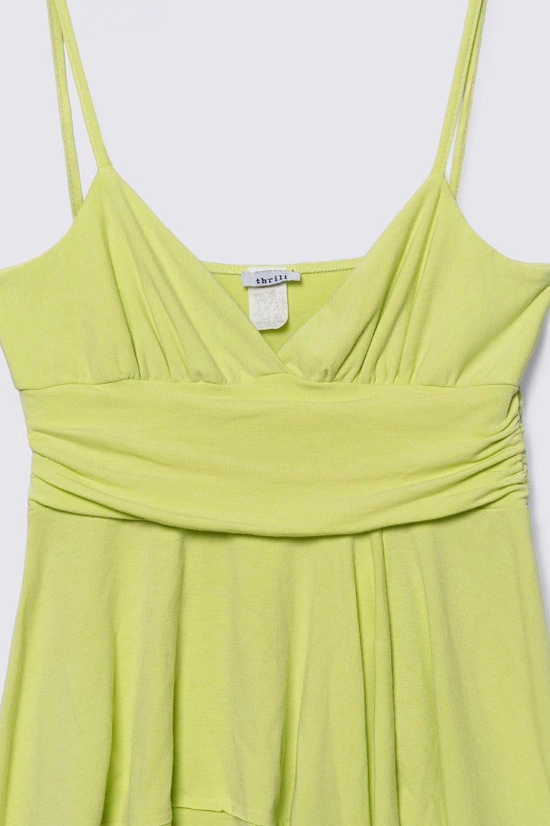 Y2K Jersey Fairy Hem Babydoll Top
