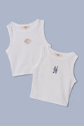 Beach Please Cropped Tank