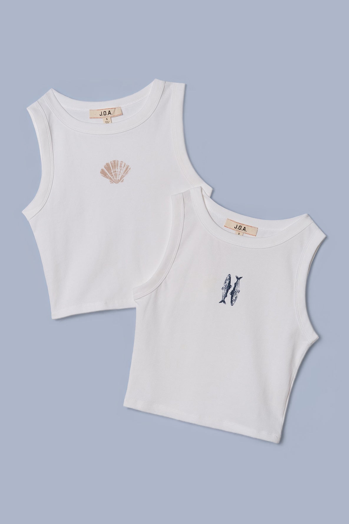 Beach Please Cropped Tank