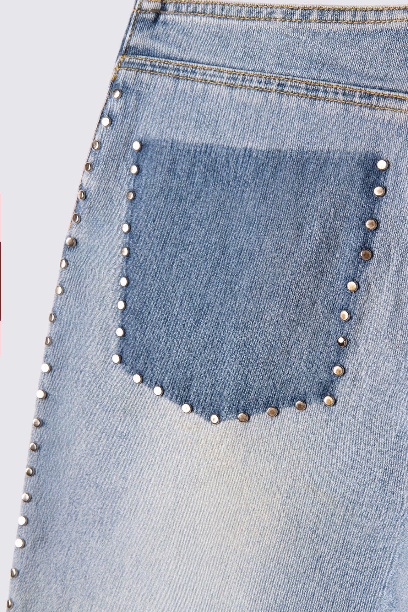 Y2K Laser Lowrise Studded Capris